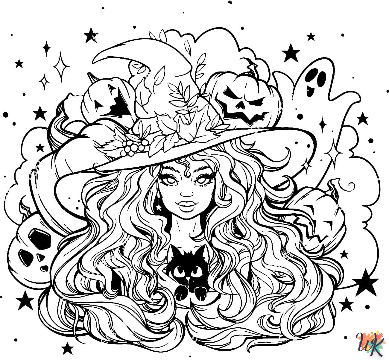 Strega 19 Disegni da Colorare Strega 17